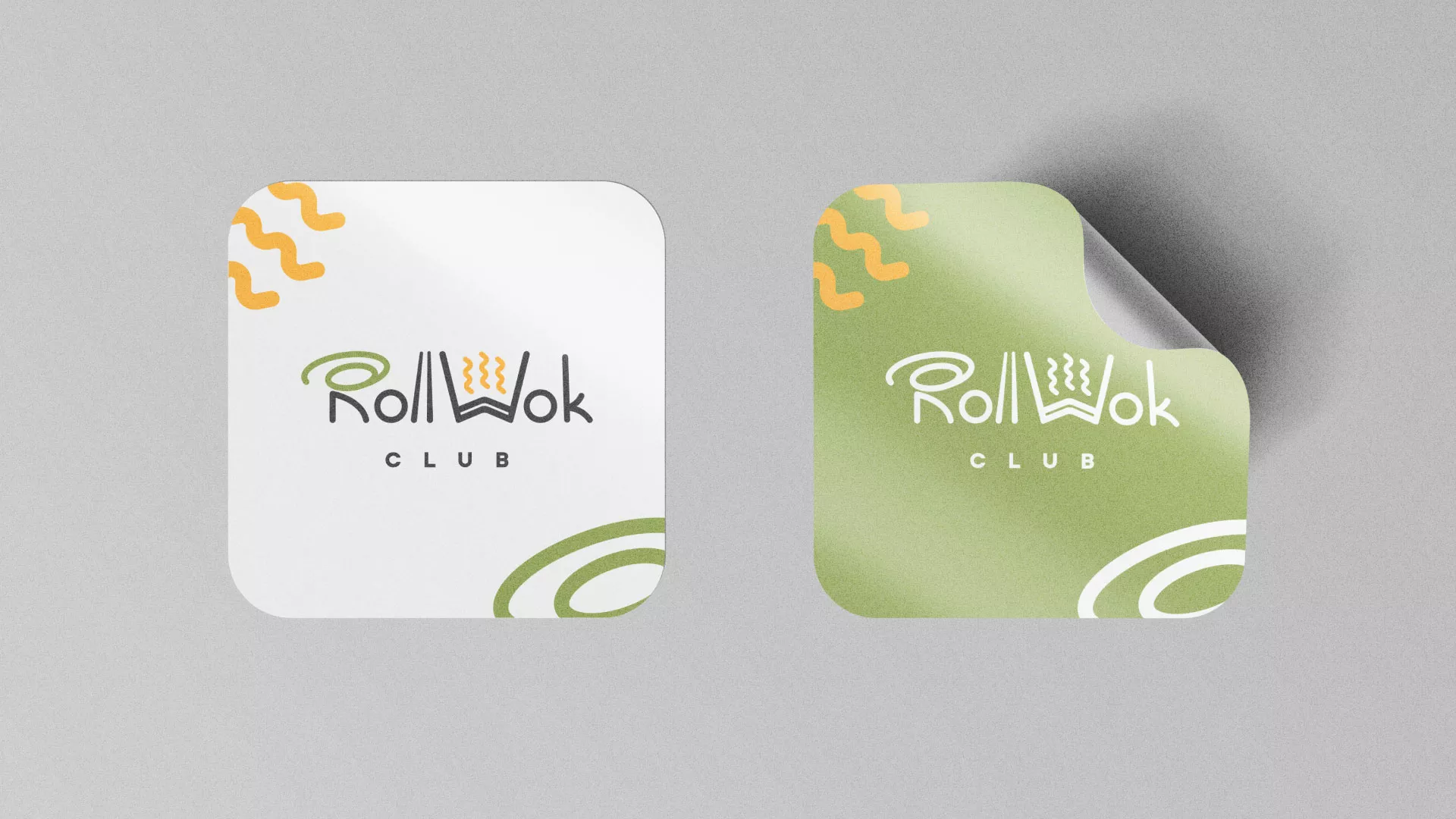 Разработка логотипа и фирменного стиля суши-бара «Roll Wok Club» в Переславле-Залесском