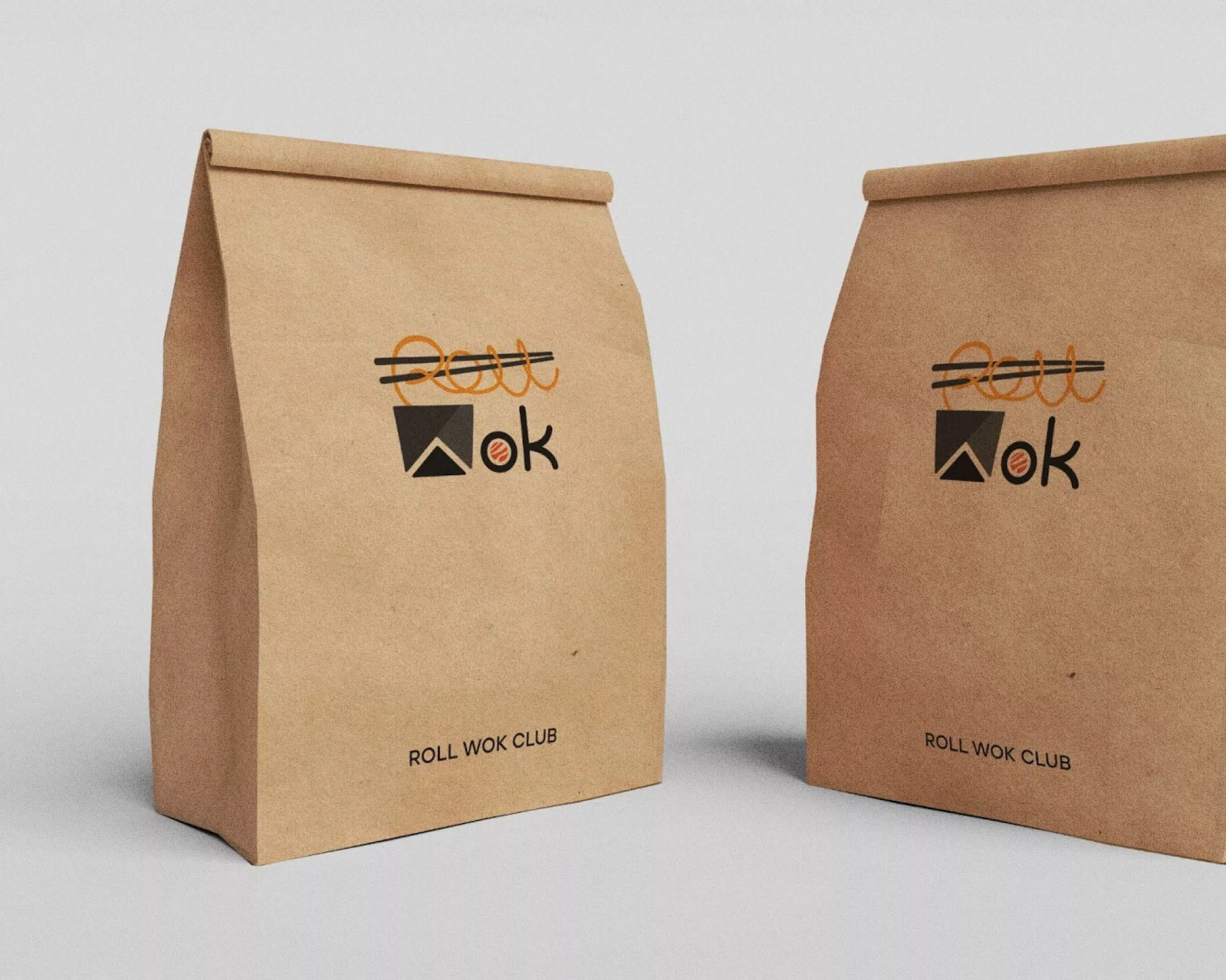Создание дизайна упаковки суши-бара «Roll Wok Club» в Переславле-Залесском